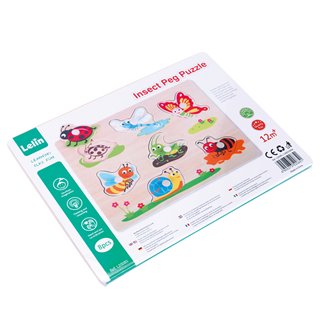 Lelin Toys - Peg Puzzle - Insect
